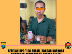 SETELAH DPO TIGA BULAN, BANDAR NARKOBA DITANGKAP SATNARKOBA POLRES BINJAI