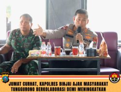 JUMAT CURHAT, KAPOLRES BINJAI AJAK MASYARAKAT TUNGGURONO BERKOLABORASI DEMI MENINGKATKAN KONDUSIFITAS MENJELANG BULAN RAMADHAN