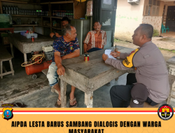 AIPDA LESTA BARUS SAMBANG DIALOGIS DENGAN WARGA MASYARAKAT