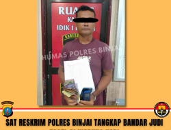 SAT RESKRIM POLRES BINJAI TANGKAP BANDAR JUDI TOGEL DI WARUNG KOPI