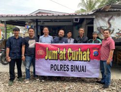 Satresnarkoba Polres Binjai  Melaksanakan Jumat Curhat