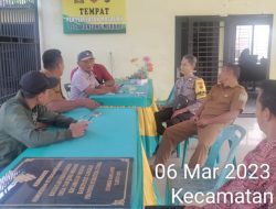 BHABINKAMTIBMAS DESA TANJUNG MERAHE AIPTU ARDIANSYAH SIAP BERKOLABORASI DENGAN PETUGAS PPS DAN PARA KADUS TJ. MERAHE