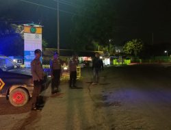personil Polsek Selesai melaksanakan Giat Rutin Patroli R-4 Blue Light