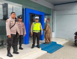 SAMBANGI OBJEK VITAL, PATROLI POLSEK BINJAI SELATAN SAMPAIKAN PESAN KAMTIBMAS