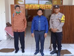 AIPTU CM TANJUNG BERSAMA AIPTU ADONG MUNTHE BERIKAN KEAMANAN KENYAMANAN IBADAH MINGGU