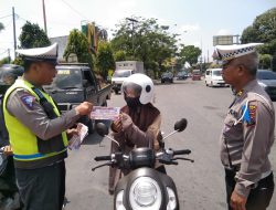 KAMPANYE KESELAMATAN OPERASI KESELAMAATAN TOBA 2023 OLEH SATLANTAS POOLRES BINJAI