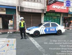 PATROLI JALAN RAYA SATLANATS POLRES BINJAI CIPTAKAN SUASANA LALULINTAS YANG TERTIB DAN KONDUSIF