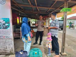 BHABINKAMTIBMAS KELURAHAN DAMAI INGATKAN WARGA AGAR SENANTIASA WASPADA