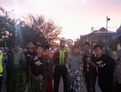 CIPTAKAN RASA AMAN, PERSONEL POLSEK BINJAI SELATAN LAKSANAKAN PATROLI ASMARA SUBUH