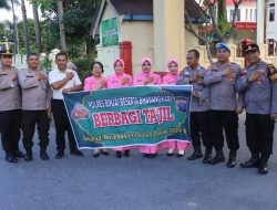 SEMARAK HARI KE-7 RAMADAN 1444H, POLRES BINJAI KEMBALI MELAKSANAKAN BAGI TAKJIL GRATIS KEPADA WARGA MASYARAKAT