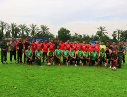 Wujudkan Sinergitas Tni-Polri, Laksanakan Olah Raga Bersama Di Polres Binjai