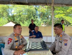 KAPOLRES BINJAI BUKA TURNAMEN CATUR ANTAR SATUAN FUNGSI DAN POLSEK SEJAJARAN POLRES BINJAI