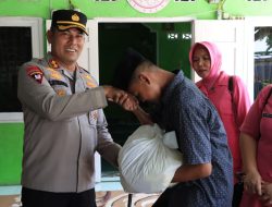 POLRES BINJAI SALURKAN BANSOS PRESISI PADA PANTI ASUHAN DALAM RANGKA MENYAMBUT HARI BHAYANGKARA KE 77