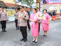 APEL SATUAN DALAM RANGKA SERTIJAB KAPOLRES BINJAI DARI AKBP HENDRICK SITUMORANG, SH, S.I.K., M.SI, KEPADA AKBP RIO ALEXANDER PANELEWEN, S.I.K.