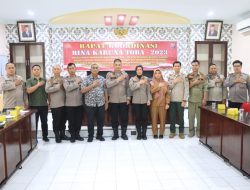 Polres Binjai Laksanakan Rapat Koordinasi Bersama Instansi Terkait Dalam Rangka Operasi Bina Karuna Toba 2023