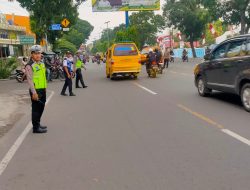 CEGAH GANGGUAN ARUS LALULINTAS, SATLANTAS POLRES BINJAI TEKANKAN PELAKSANAAN GATUR PAGI