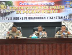 Polres Binjai Bersama Polres Langkat Menerima Kunjungan Tim Puslitbang Polri