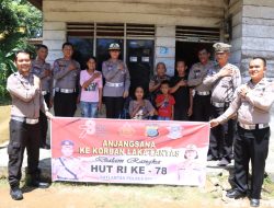 Sat lantas Polres Binjai Kunjungi Korban Laka Lantas