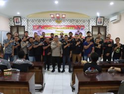 Kapolres Binjai Ajak Komunitas Motor Di Kota Binjai Untuk Jaga Kamtibmas Bersama Agar Tetap Kondusif