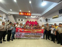 Polres Binjai melaksanakan kegiatan Jumat Curhat dan Silaturrahmi