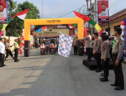 Kapolres Binjai Pimpin Apel Launching Bikers Mitra Polri Polres Binjai