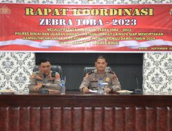 Polres Binjai Melaksanakan Rapat Koordianasi Bersama Instansi Terkait Dalam Rangka Ops Zebra Toba 2023