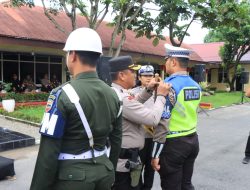 Polres Binjai Bersama Instansi Terkait Laksanakan Apel Gelar Pasukan Ops Zebra Toba-2023