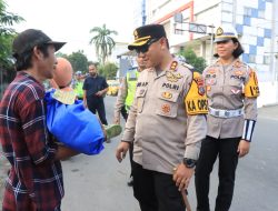 Sambut Hari Jadi lantas ke 68 polres berbagi bansos