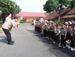 Kapolres Binjai Bersama Ketua Bhayangkari, Temu Ramah Bersama Anak Tk Kemala Bhayangkari Cabang Binjai