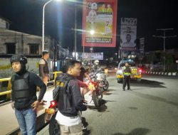 Amankan Area Publik guna terciptanya rasa aman dan nyaman Polres Binjai terus tingkatkan patroli malam hari.