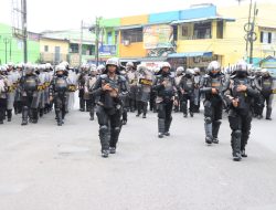 Polres Binjai Gelar Simulasi Sistem Pengamanan Kota Pada Ops Mantap Brata Toba 2023-2024