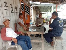 BHABINKAMTIBMAS KELURAHAN TUNGGURONO TEMUI WARGA CEGAH AKSI BLACK CAMPAIGN