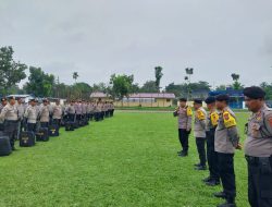 Dirsamapta Polda Sumut Cek Kesiapan Dalmas Polres Binjai dalam menghadapi Pemilu Tahun 2024