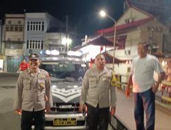 POLSEK BINJAI KOTA CEGAH 3C DAN KEJAHATAN JALANAN DENGAN PATROLI BLUELIGHT