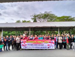 Para Riders Komunitas BMP (Bikers Mitra Polri) Mendukung Polres Binjai Dalam Menciptakan Situasi Pemilu Damai 2024