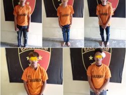 LIMA ORANG BANDIT BEGAL DITANGKAP POLRES BINJAI