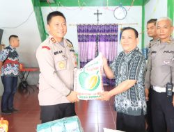 Panitia Natal Keluarga Besar Polres Binjai Berikan Baksos Ke Panti Asuhan