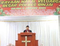 KELUARGA BESAR POLRES BINJAI MERAYAKAN PERAYAAN NATAL TAHUN 2023