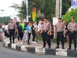 Polres Binjai Laksanakan Pengamanan Giat Deklarasi Relawan Prabowo-Gibran Milenial Binjai