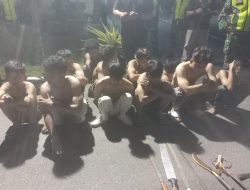 HASIL TIDAK MENGKHIANATI USAHA, POLRES BINJAI AMANKAN BELASAN REMAJA BERSENJATA TAJAM