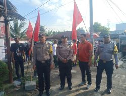 Satgas OMB Polres Binjai Ciptakan Suasana Damai Dalam Setiap Pengamanan Aksi Kampanye