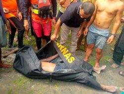 Seorang Pria Hanyut Di Aliran Sungai Bingai Ikuti Rekannyan Disaat Menyebrang Sungai