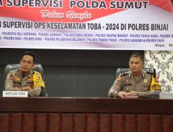 Polres Binjai Menerima Kunjungan Kerja Tim Supervisi Ops Keselamatan Toba 2024