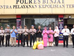 Sipropam, Sihumas Dan Siwas Polres Binjai Bersama Bhayangkari Berbagi Takjil Saat Bulan Suci Ramadhan 1445h
