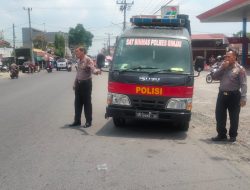 Sat Binmas Polres Binjai Lakukan Himbauan Saat Mudik Lebaran Idul Fitri 1445 H