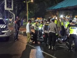 Polres Binjai Gelar Patroli Skala Besar dan Razia  Antisipasi kejahatan jalanan