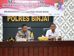 Polres Binjai Melaksamanan Verifikasi Dari Irwasda Polda Sumut