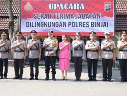 Kapolres Binjai Laksanakan Serah Terimakan Jabatan Pju Di Polres Binjai