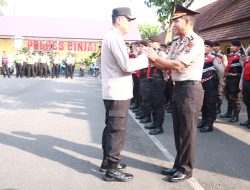 KAPOLRES BINJAI LANTIK PANGKAT KABAGREN MENJADI AJUN KOMISARIS BESAR POLISI