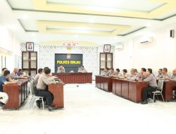 Kapolres Binjai Anev Situasi Kamtibmas Jelang PON XXI dan Pilkada Serentak Tahun 2024